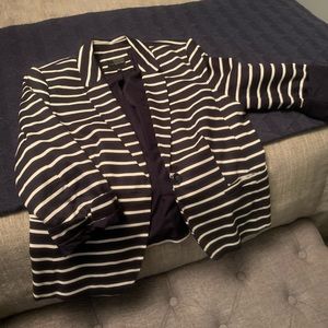 Black and white blazer